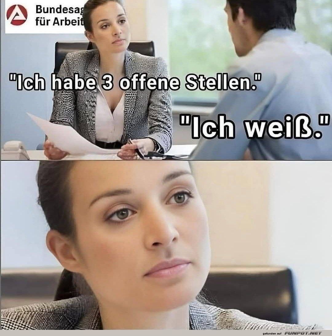 Bürogespräch über offene Stellen Bürogespräch über offene Stellen