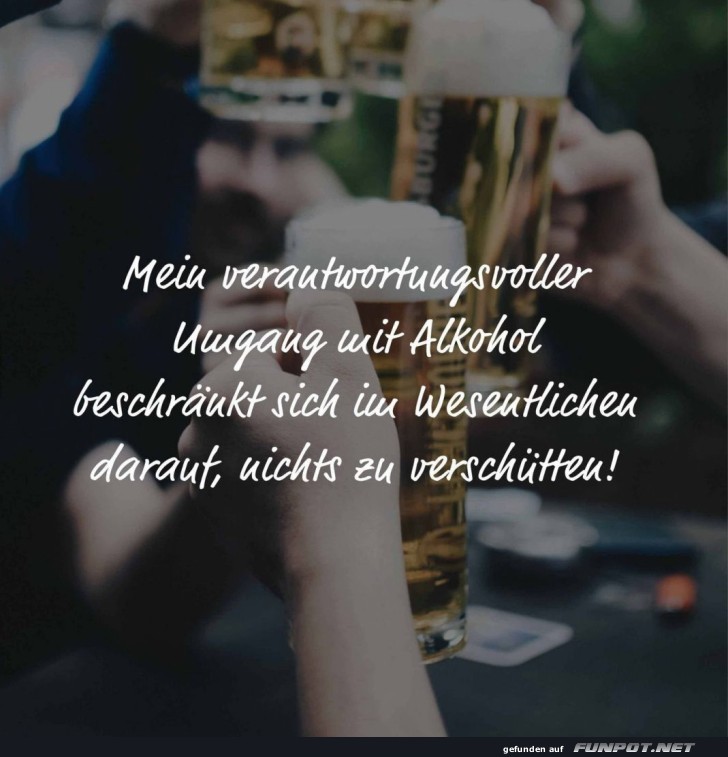 Verantwortungsbewusster Umgang mit Alkohol
