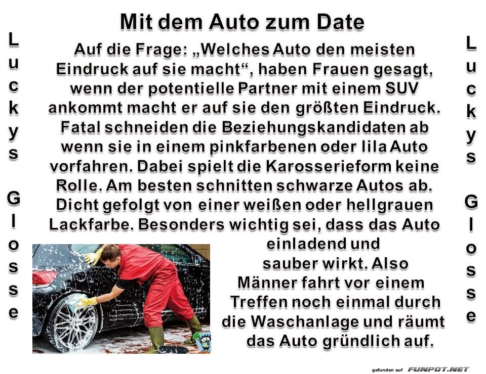 Mit dem Auto zum Date Mit dem Auto zum Date