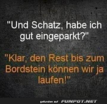 Witz ber das Einparken