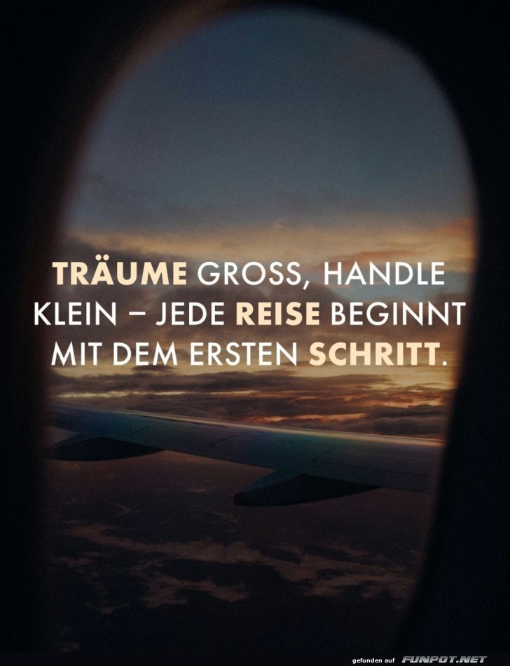 Inspirierendes Zitat über Träume und Reisen Inspirierendes Zitat über Träume und Reisen
