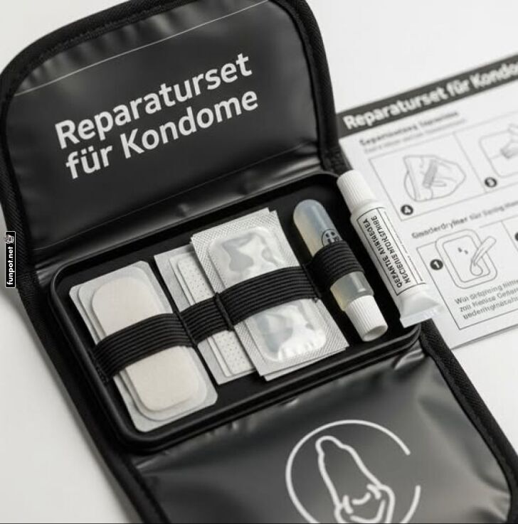 Reparaturset für Kondome im praktischen Etui Reparaturset für Kondome im praktischen Etui