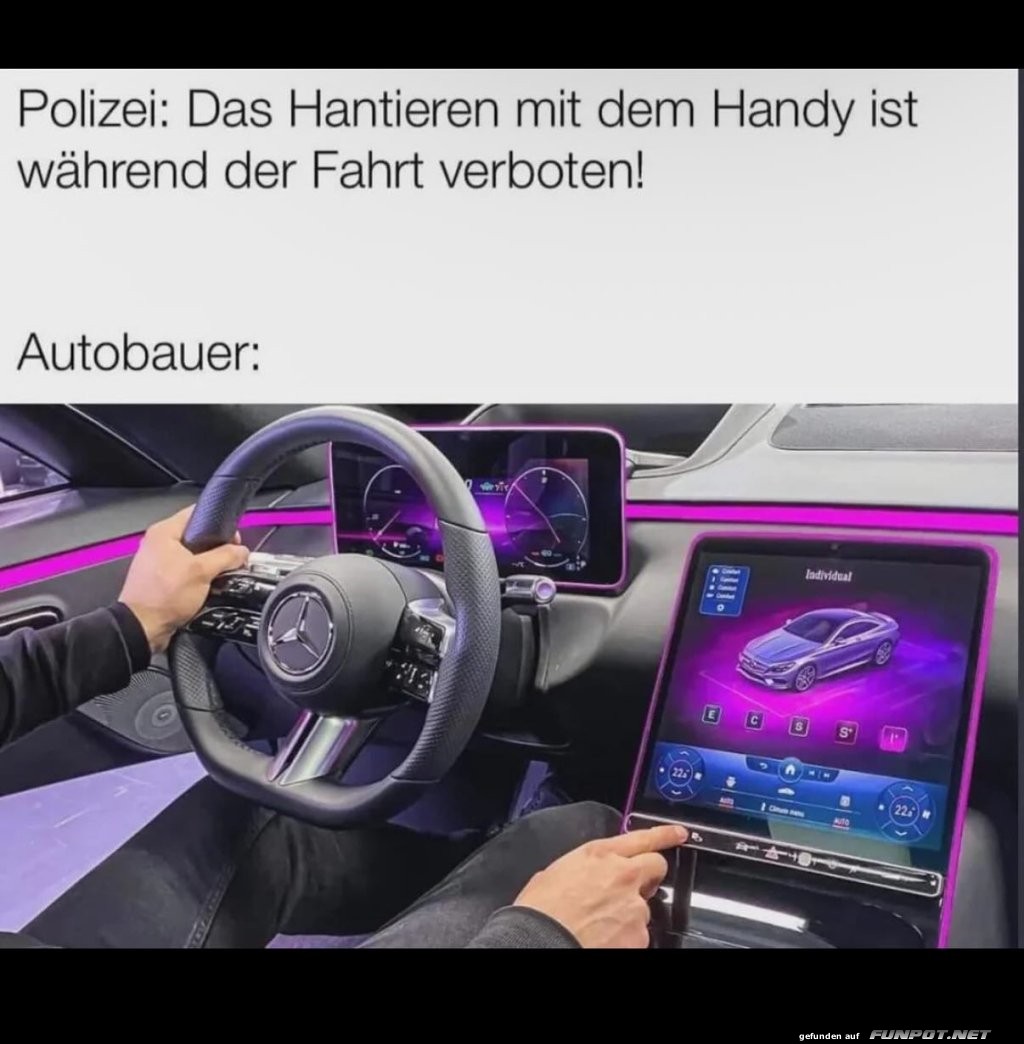 Ironie zwischen Polizei und Autobauer Ironie zwischen Polizei und Autobauer