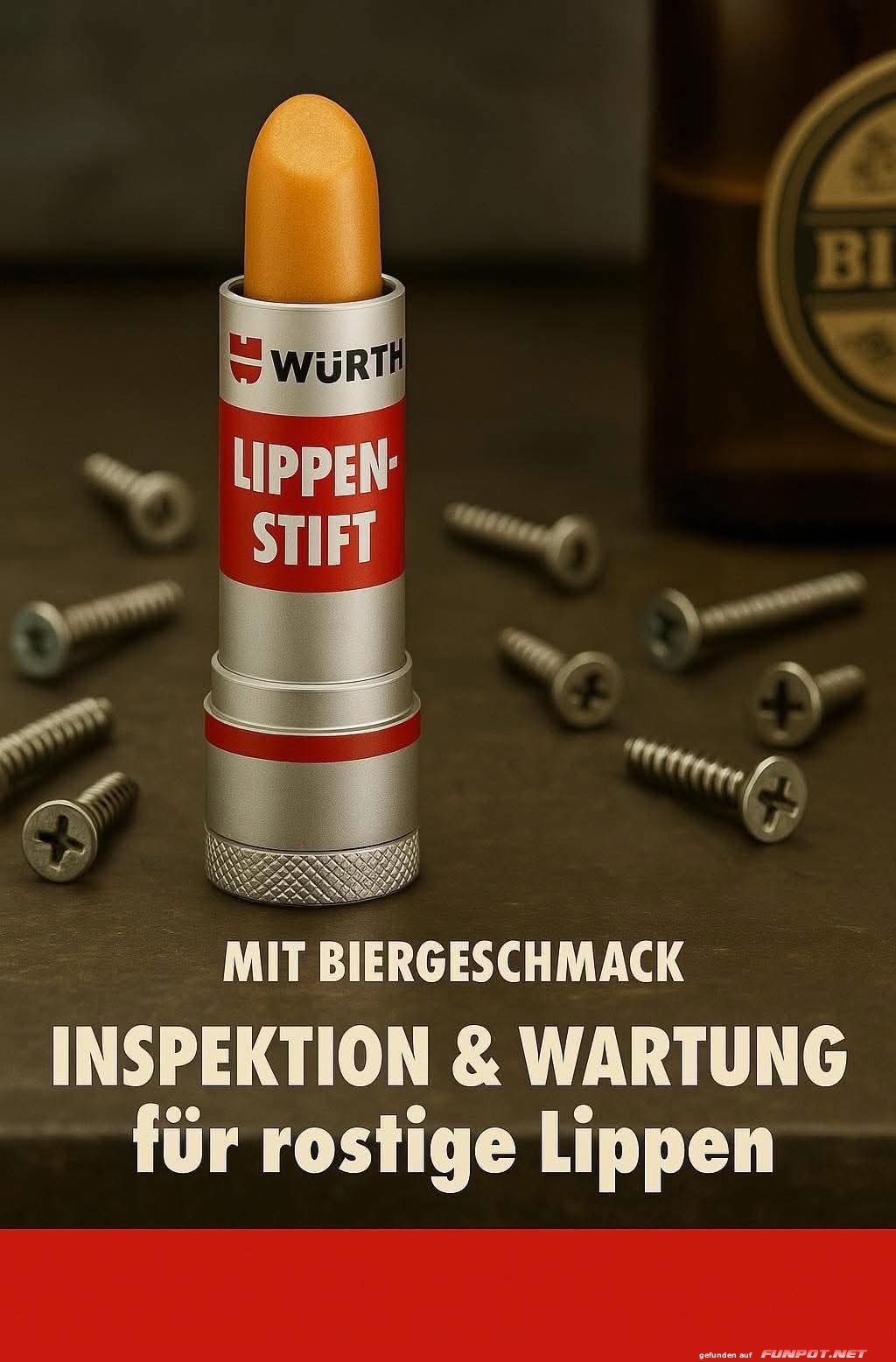 Lippenpflege mit Biergeschmack Lippenpflege mit Biergeschmack