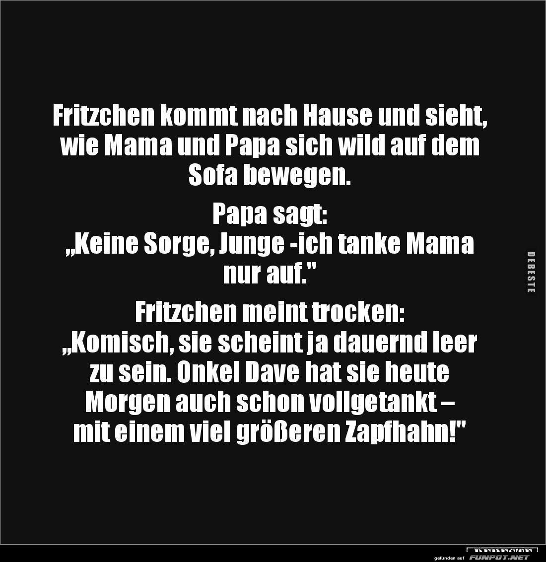 Fritzchens kecker Kommentar Fritzchens kecker Kommentar