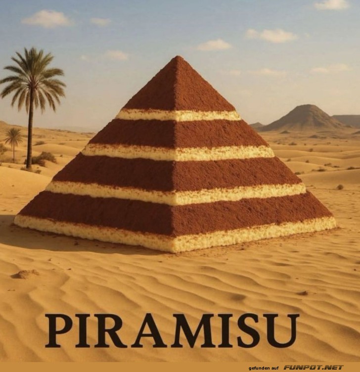 Kreative Wüsten-Pyramide aus Tiramisu Kreative Wüsten-Pyramide aus Tiramisu