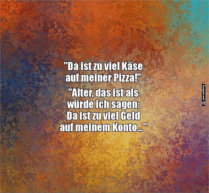 Witz über Käse auf der Pizza Witz über Käse auf der Pizza