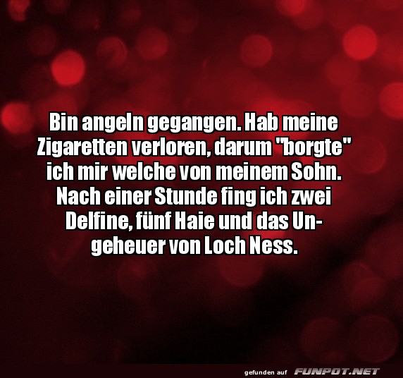 Lustige Angelgeschichte mit unerwartetem Fang Lustige Angelgeschichte mit unerwartetem Fang