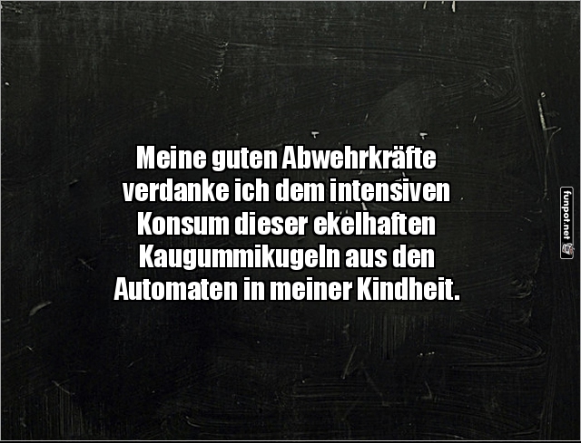 Gute Abwehrkrfte seit der Kindheit