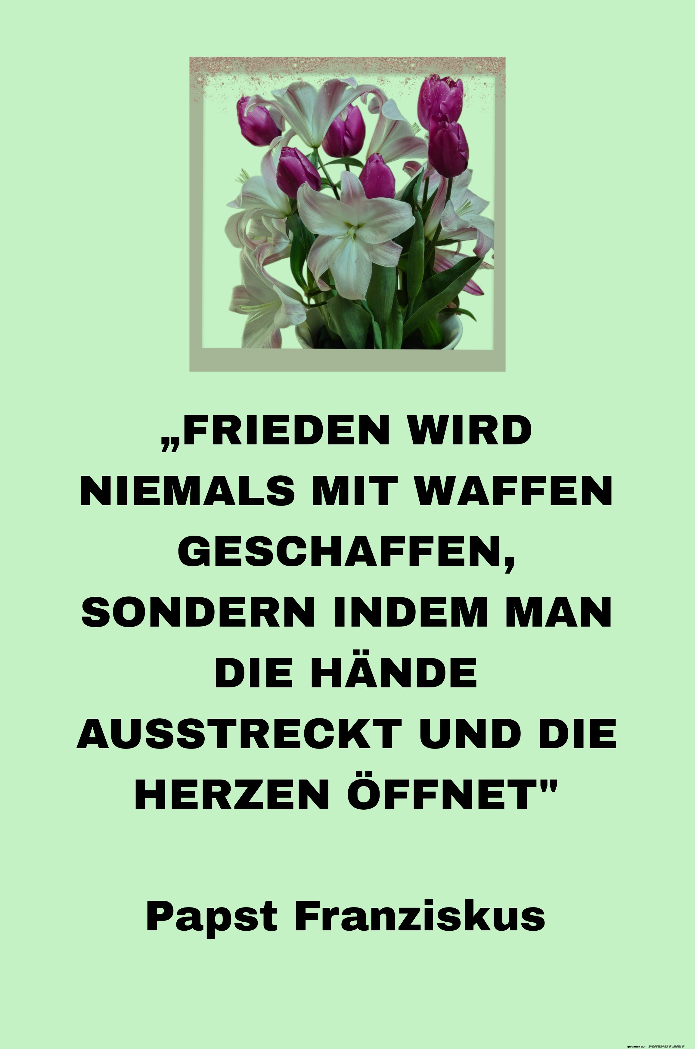 Frieden durch Offenheit und Ausstrecken Frieden durch Offenheit und Ausstrecken
