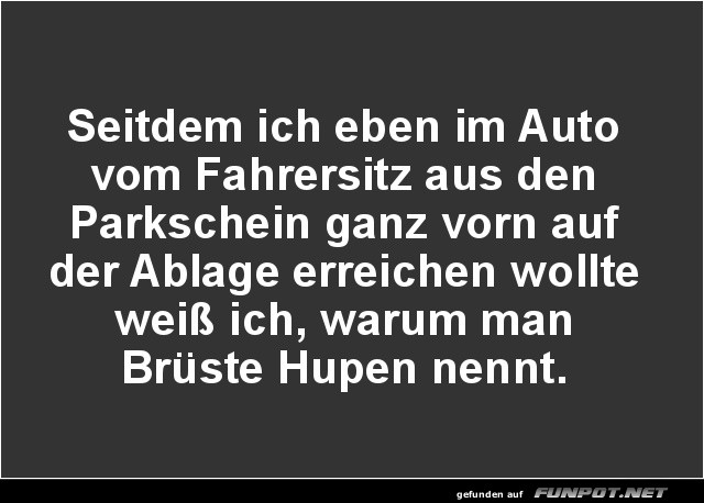 Lustige Parkplatz-Erkenntnis Lustige Parkplatz-Erkenntnis