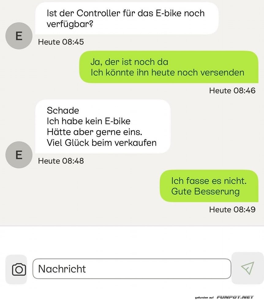 Chat über E-Bike-Controller-Verfügbarkeit Chat über E-Bike-Controller-Verfügbarkeit