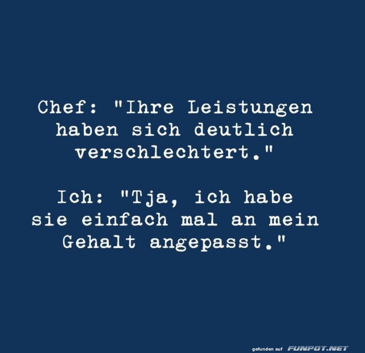 Humorvolle Antwort auf Gehaltskritik Humorvolle Antwort auf Gehaltskritik