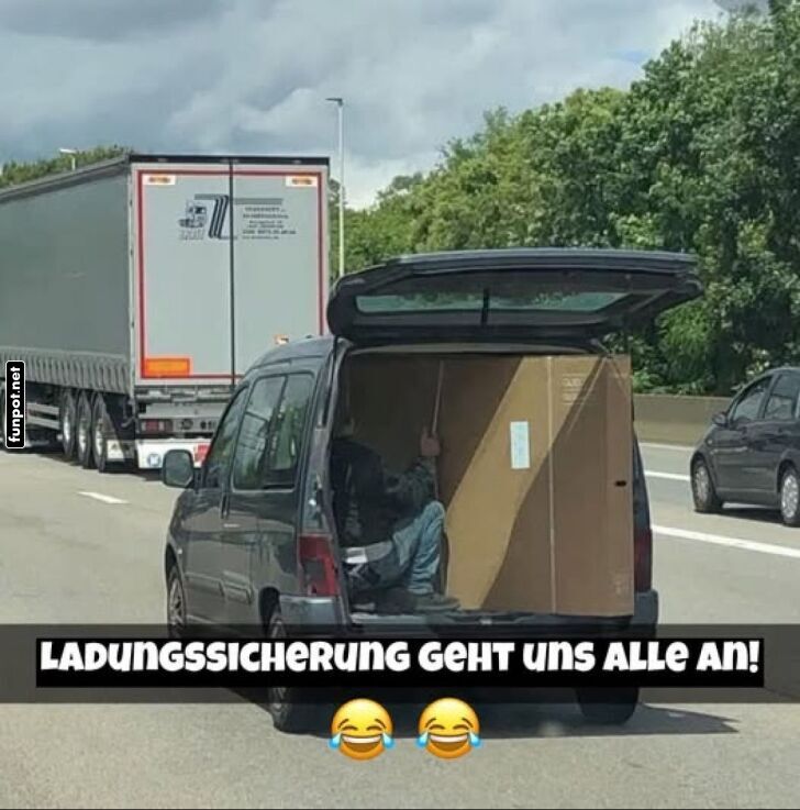 Ladungssicherung auf der Autobahn Ladungssicherung auf der Autobahn