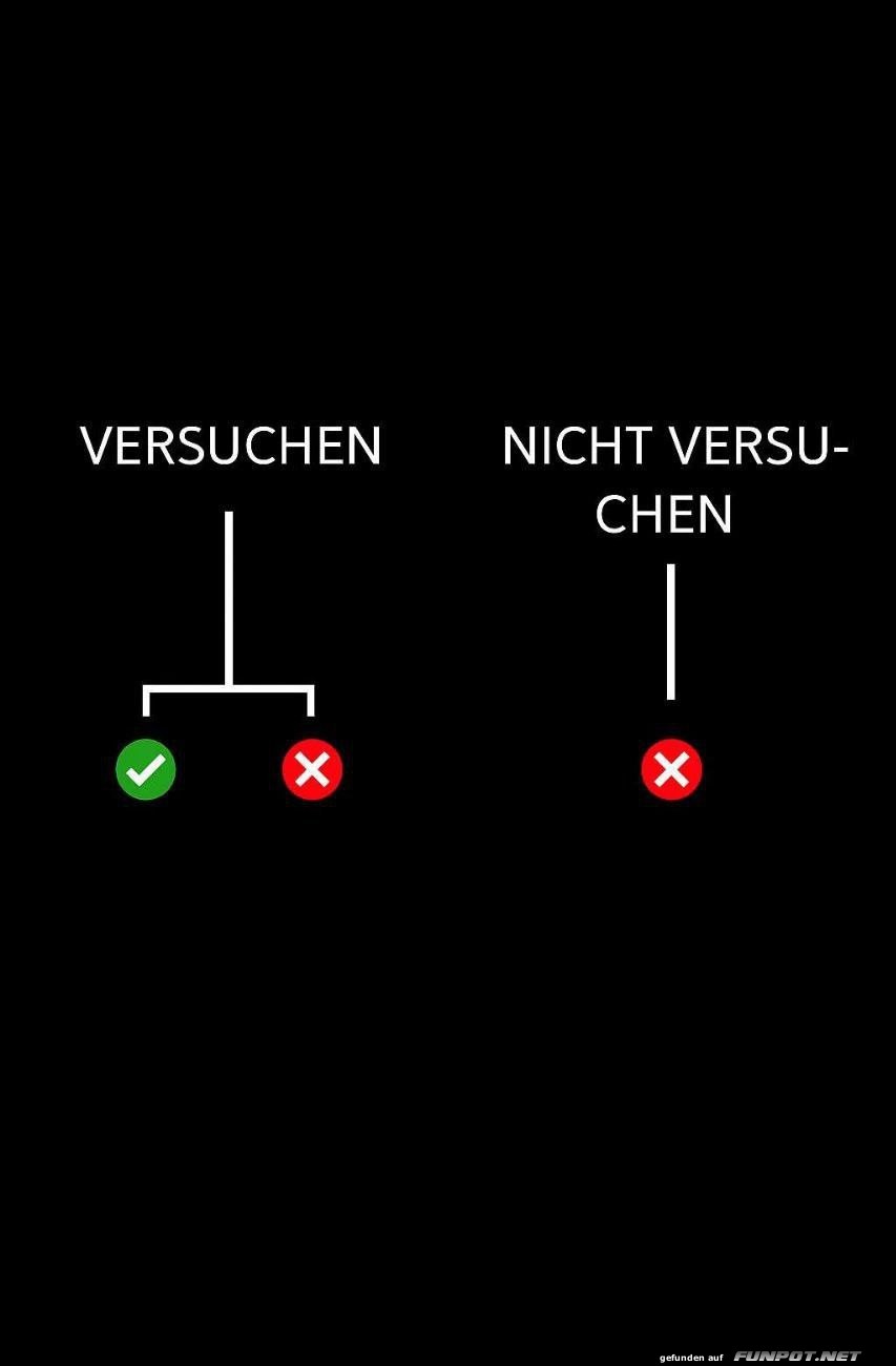 Entscheidungsmatrix: Versuchen oder nicht? Entscheidungsmatrix: Versuchen oder nicht?
