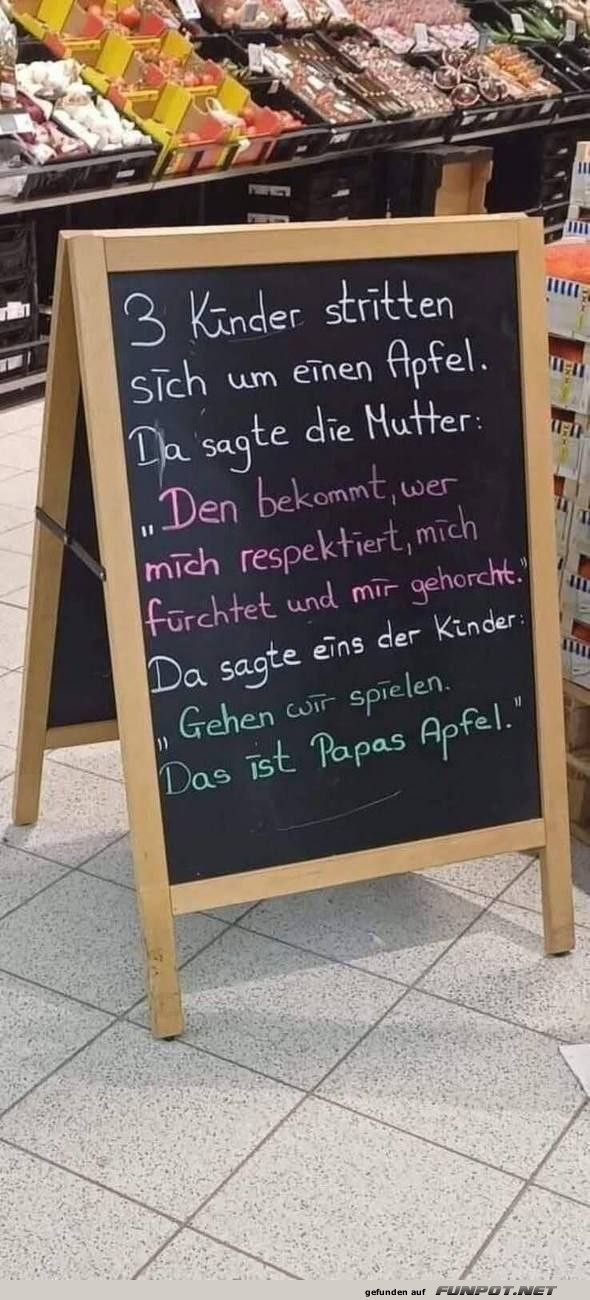 Lustige Anekdote im Supermarkt Lustige Anekdote im Supermarkt
