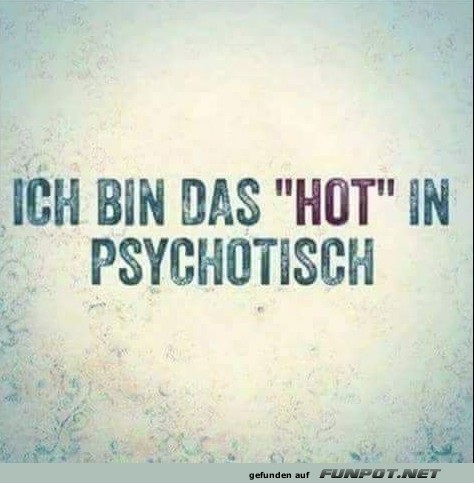 Lustiger Spruch über psychotisch sein Lustiger Spruch über psychotisch sein