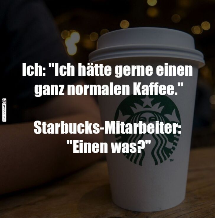 Lustiger Kaffee-Meme über Starbucks Lustiger Kaffee-Meme über Starbucks