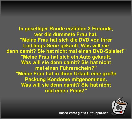 In geselliger Runde erzählen 3 Freunde In geselliger Runde erzählen 3 Freunde