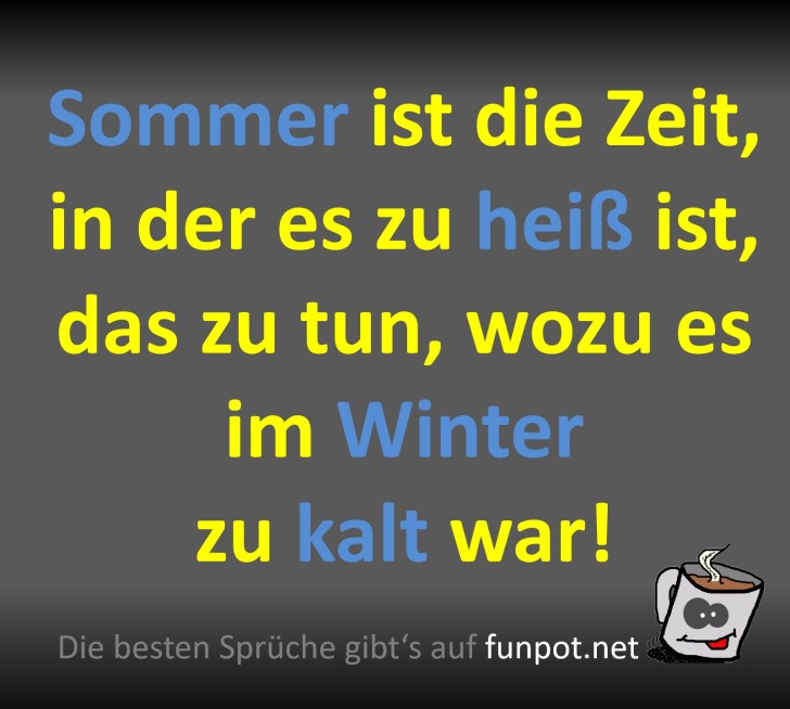 Sommer und Winter - Ein lustiger Kontrast Sommer und Winter - Ein lustiger Kontrast