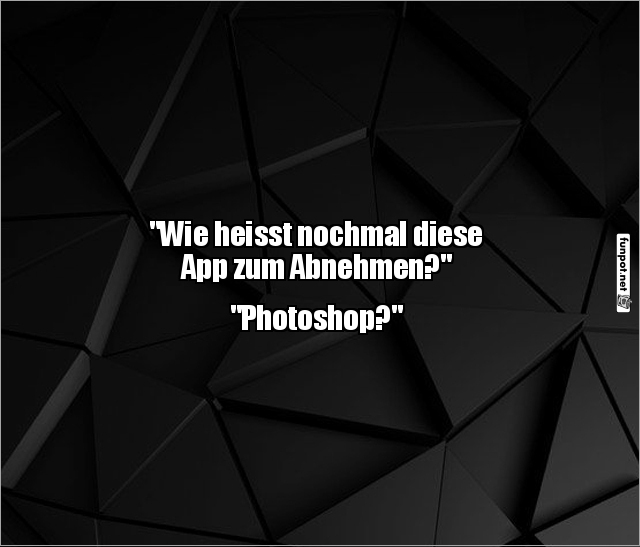 Humorvolle Bemerkung über Abnehm-Apps Humorvolle Bemerkung über Abnehm-Apps