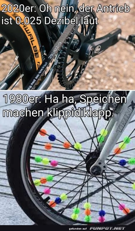 Fahrrad-Erinnerungen: Früher vs. Heute Fahrrad-Erinnerungen: Früher vs. Heute