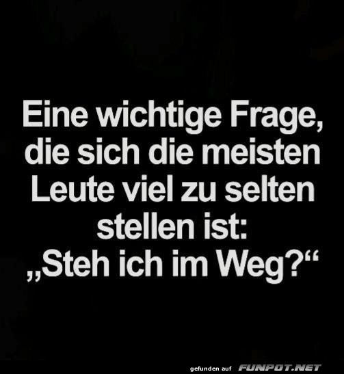 Eine wichtige Frage, die selten gestellt wird Eine wichtige Frage, die selten gestellt wird