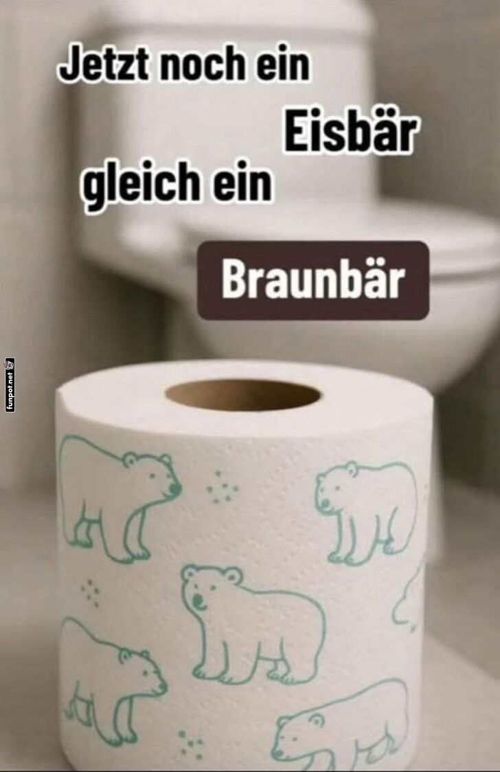 Bäriger Humor im Badezimmer Bäriger Humor im Badezimmer