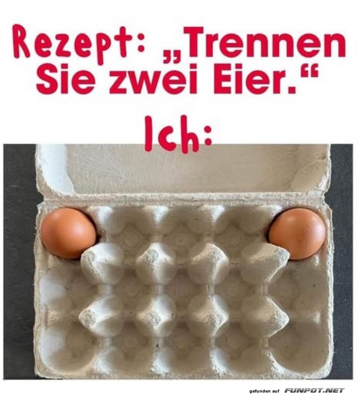 Eierscheidung leicht gemacht Eierscheidung leicht gemacht