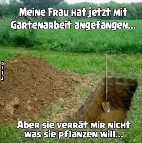 Gartenarbeit mit Überraschungseffekt! Gartenarbeit mit Überraschungseffekt!