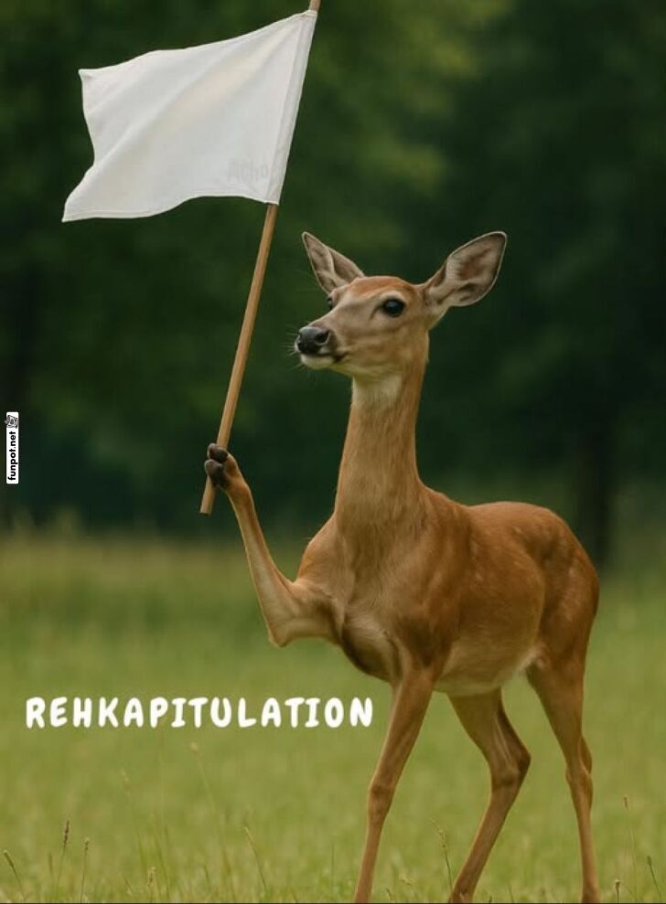 Bambi gibt auf! Bambi gibt auf!