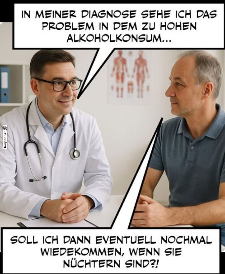 Wenn der Arztbesuch unerwartet ehrlich wird Wenn der Arztbesuch unerwartet ehrlich wird
