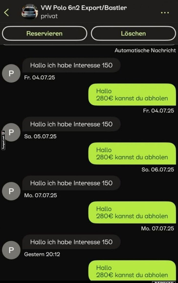 Preis-Verhandlungen in Dauerschleife! Preis-Verhandlungen in Dauerschleife!