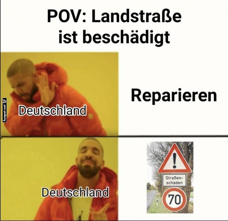 Straßenschäden auf deutsche Art Straßenschäden auf deutsche Art