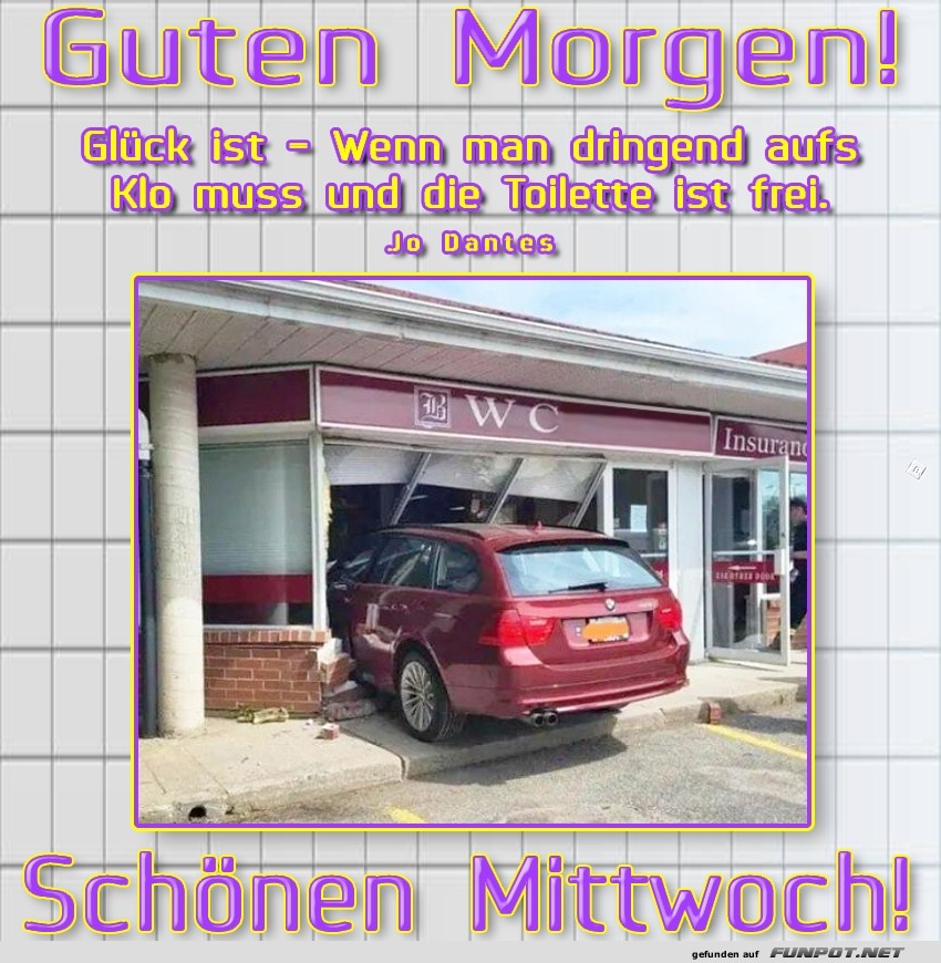 Wenn der Parkplatz zu nah am WC ist! Wenn der Parkplatz zu nah am WC ist!
