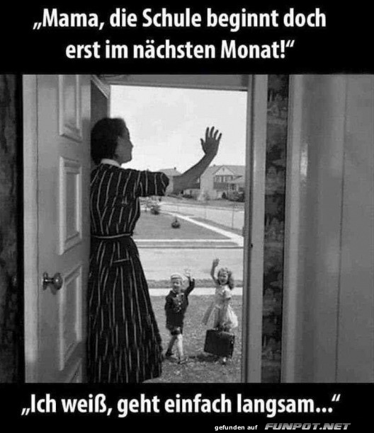 Frühe Schulfreuden: Ein Monat zu früh! Frühe Schulfreuden: Ein Monat zu früh!