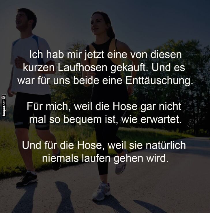 Gescheitert im Laufhosen-Duell Gescheitert im Laufhosen-Duell