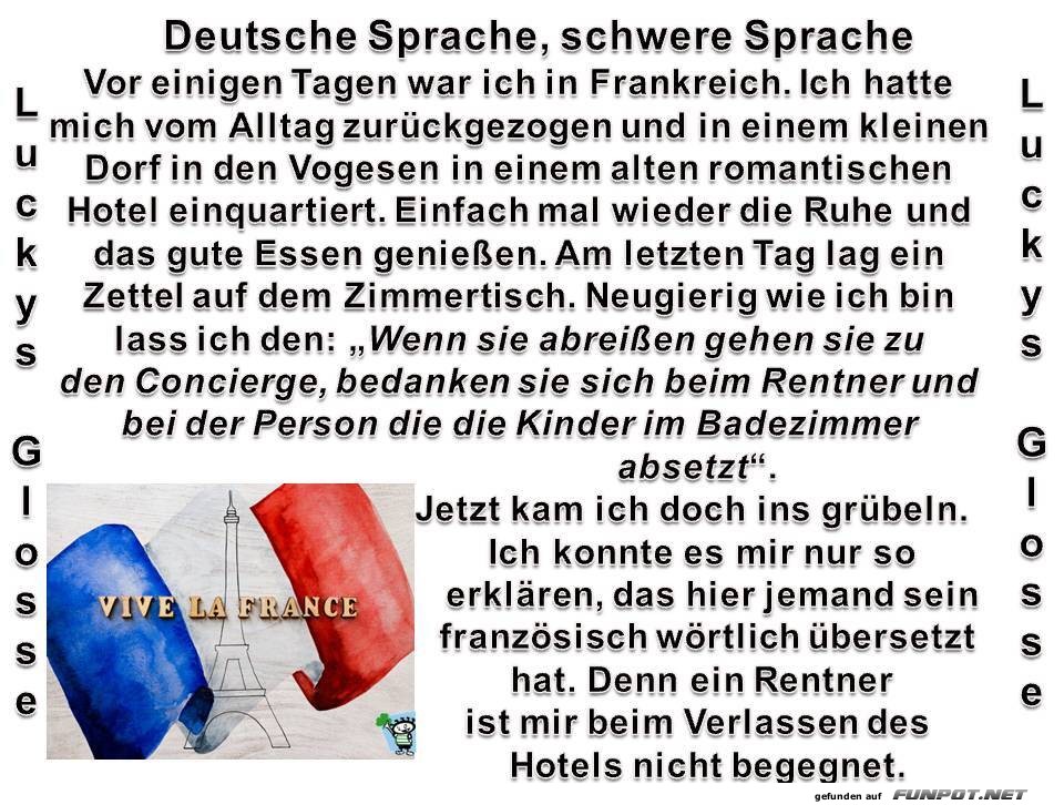Deutsche Sprache, schwere Sprache Deutsche Sprache, schwere Sprache
