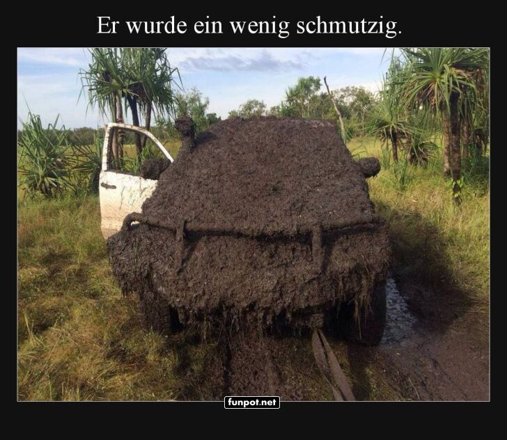 Matschmobil: Autowäsche nötig! Matschmobil: Autowäsche nötig!