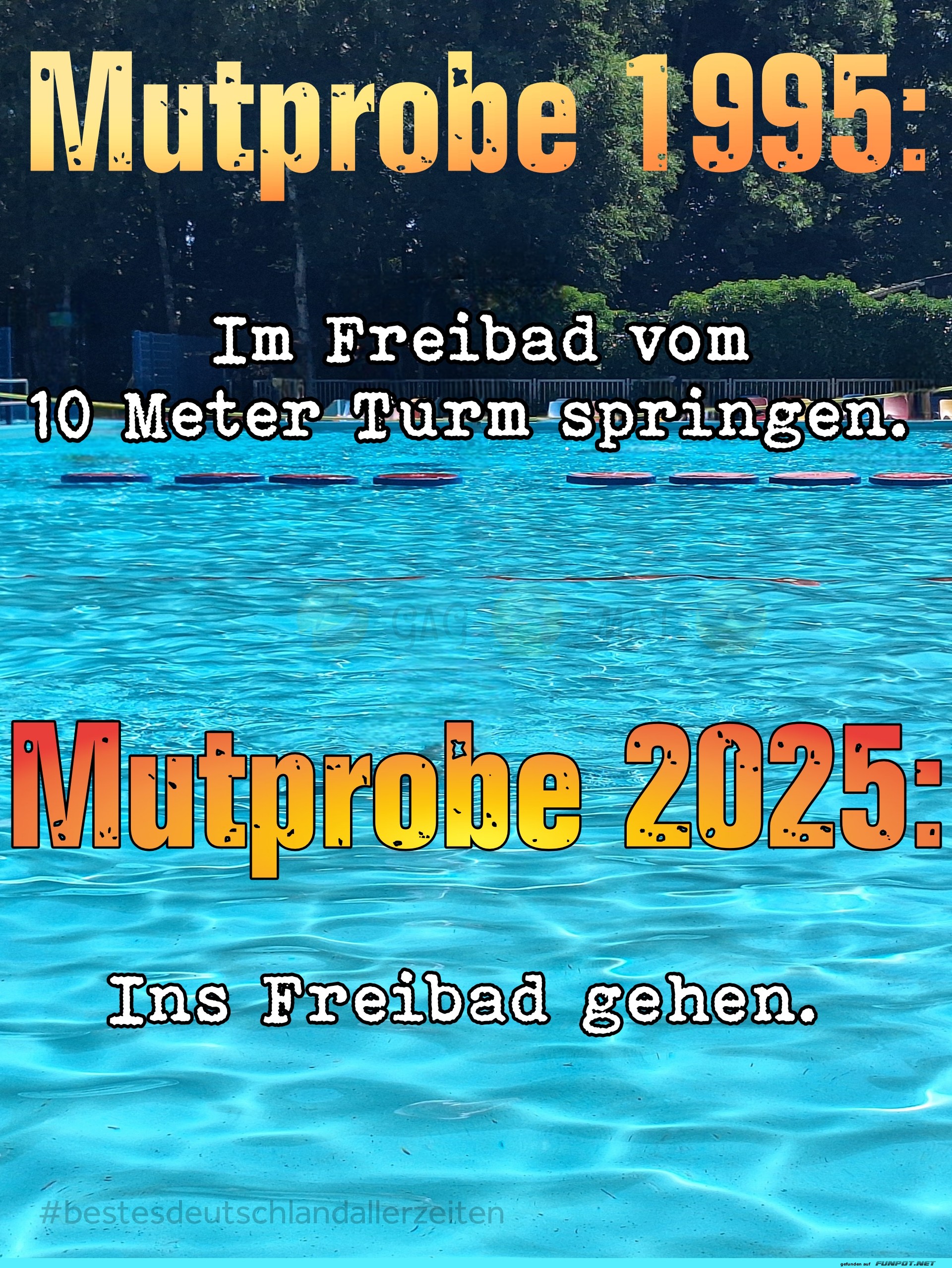 Vom Turm springen war gestern!