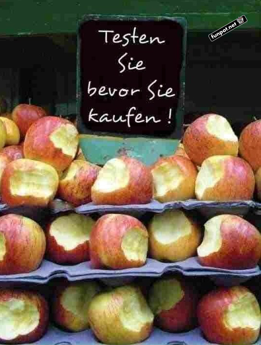 Testen Sie bevor Sie kaufen Testen Sie bevor Sie kaufen