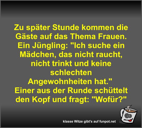 Zu später Stunde kommen die Gäste auf das Thema Frauen Zu später Stunde kommen die Gäste auf das Thema Frauen