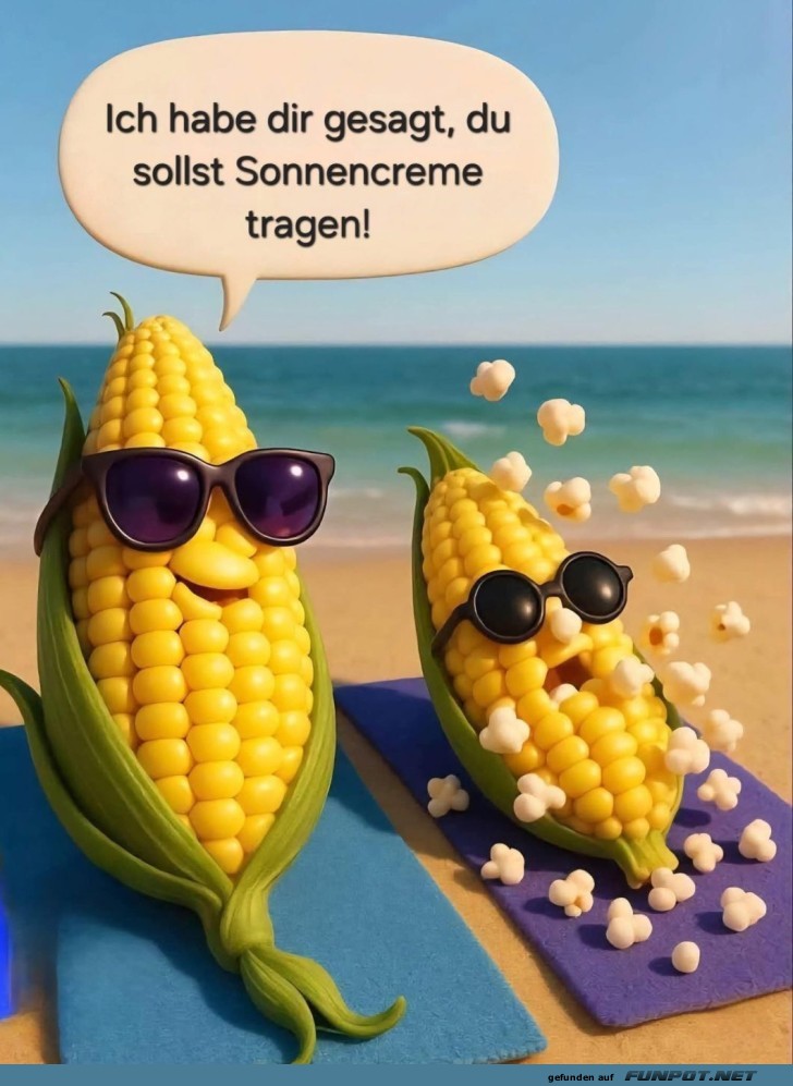 Popcorn-Krisen am Strand!