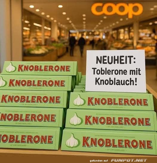 Knoblerone: Die neue Geschmacksexplosion! Knoblerone: Die neue Geschmacksexplosion!