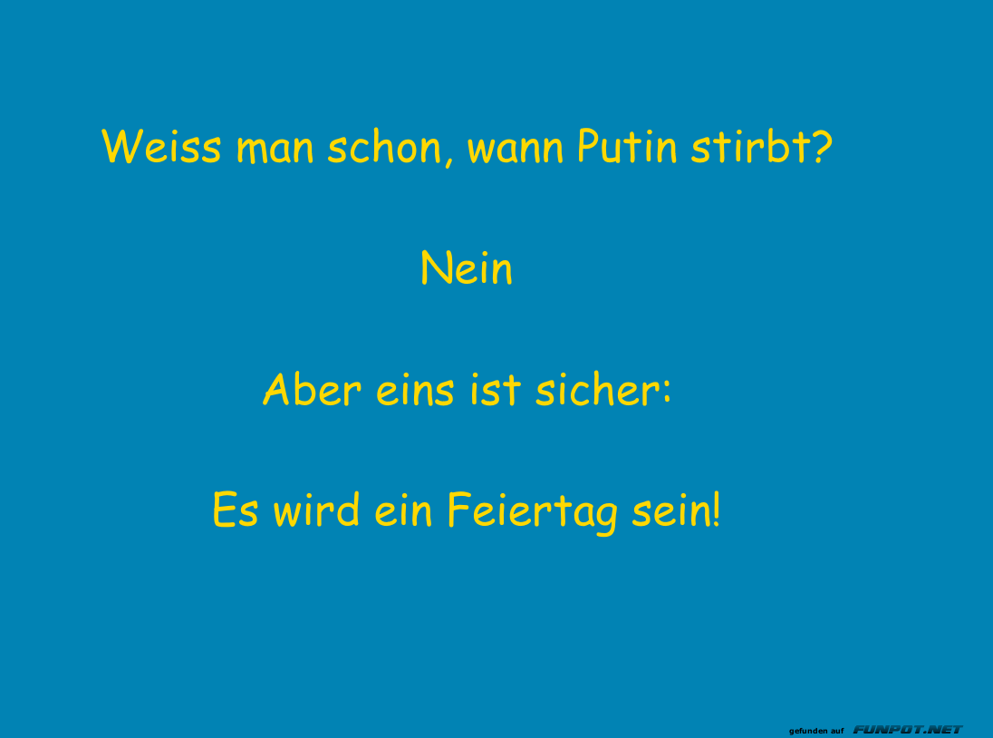 Feiertag der Zukunft: Unbekanntes Datum Feiertag der Zukunft: Unbekanntes Datum