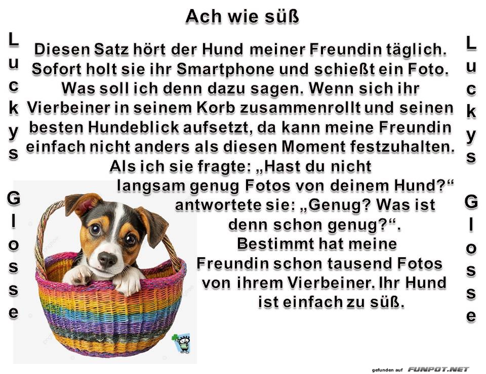 Ach wie süß einstellen Ach wie süß einstellen