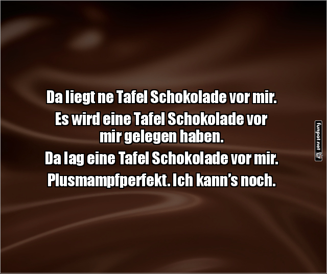 Grammatikunterricht mit Schokolade Grammatikunterricht mit Schokolade