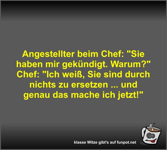 Angestellter beim Chef Angestellter beim Chef
