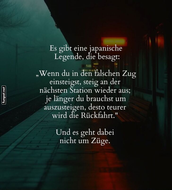 Zug der Erkenntnis: Aussteigen empfohlen! Zug der Erkenntnis: Aussteigen empfohlen!