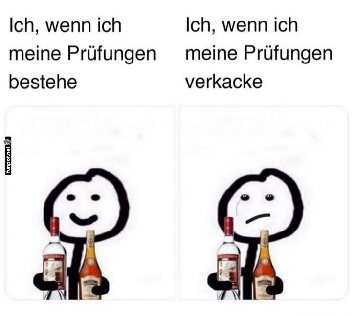 Prfungen: Sieg oder Saufgelage?